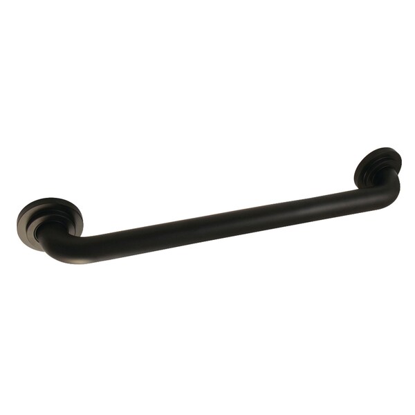 Contemporary DR414180 Manhattan 18" X 1-1/4" OD Decorative Grab Bar, Matte Black, 20.81 L, Brass